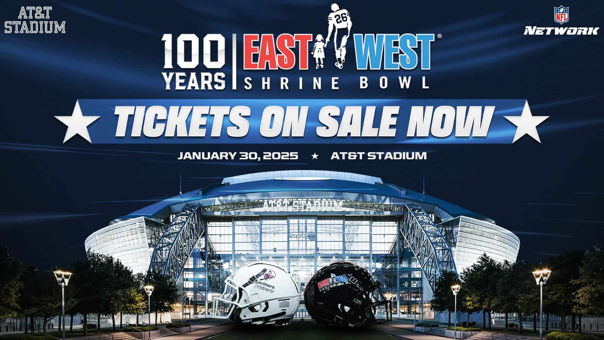 100th EastWest Shrines Bowl is January 30, 2025 Hadji Shriners